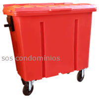 Container de Lixo 700 Litros - Diversas Cores - LP700 Imagem 1